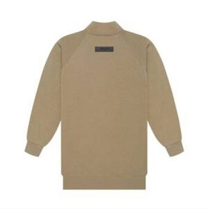 New Fear of God Essentials Mockneck 3/4sleeve pullover, tan, organic cttn